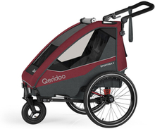 Qeridoo ® Sportrex 2 cykelanhænger til børn Limited Edition Cayenne Red Collection 2023