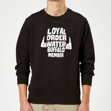 The Flintstones Loyal Order Of Water Buffalo Member Sweatshirt - Black - S