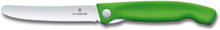 Coltello pieghevole seghettato verde - Victorinox Swissclassic