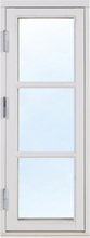 Kulturfönster 1:luft - Trä - Målat 5x17 Högerhängd Frostat glas Vit Spaltventil vit