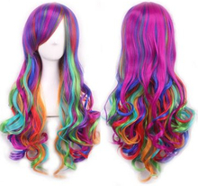 Lolita Cosplay Party Wig Sexy Women's Long Gradient Color Hair Wig Costume Wig Women