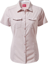 Craghoppers Women's NosiLife Adventure Shortsleeve Shirt Brushed Lilac Kortermede skjorter 36