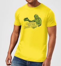 Universal Monsters Der Schrecken Vom Amazonas Retro Crest Herren T-Shirt - Gelb - S