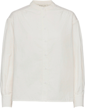 Amelia Shirt Bluse Langermet Hvit By Malina*Betinget Tilbud