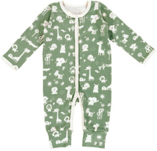 Alvi ® Pyjamas Granit Animals granit grøn/hvid