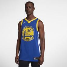 Stephen Curry Warriors Icon Edition Nike NBA Authentic Jersey - Blue