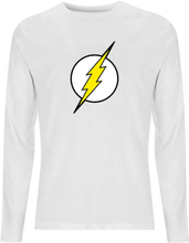 DC Justice League Core Flash Logo Unisex Long Sleeve T-Shirt - White - M