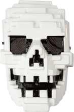 Hvit Hodeksalle Pixel Block Maske