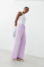 Gina Tricot - Disa gauze trousers - Bukser - Purple - M - Female