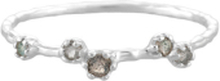 Silver Bloom Labradorite Ring