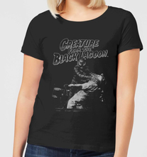Universal Monsters Creature From The Black Lagoon Black and White Women's T-Shirt - Black - S - Black