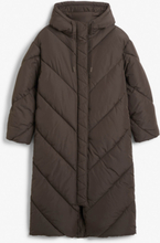 Long puffer coat - Brown