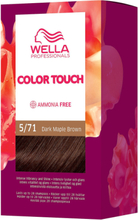 Wella Professionals Color Touch Deep Brown Dark Maple Brown 5/71 130 Ml Beauty Women Hair Care Color Treatments Brown Wella Professionals