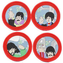 The Beatles: Standard Patch Set/Cartoon Port Hole (Iron On)