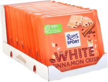 Ritter Sport White Cinnamon Crisp Suklaalevy 12-pack
