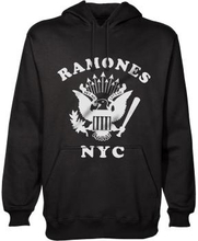 Ramones: Unisex Pullover Hoodie/Retro Eagle New York City (Small)