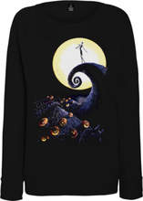 Disney The Nightmare Before Christmas Jack Skellington Pumpkin King Colour Women's Black Sweatshirt - S