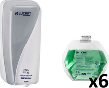 Distributore di sapone liquido Identity Nowater cleaner Bianco con 6 ricariche sapone igienizzante
