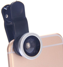 3in1 Universal Clip Kamera Objektiv - Zoom Objektiv - Weitwinkel - silber