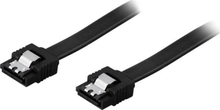 Sata 6Gbps 75cm black with clips