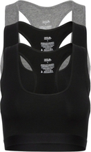 Organic Cotton Bralette 3 Pack Sport Bras & Tops Soft Bras Bralette Black Danish Endurance