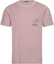 "Mens Shirt T-Shirt 1/2 Sleeve T-shirt Pink Denham"