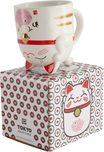 Tokyo Design Studio Kawaii Lucky Cat krus, 35 cl, pink