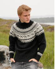 Neville by DROPS Design - Sweater Stick-mnster str. S - XXXL - Small