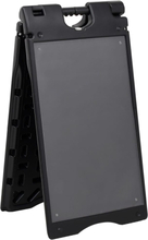 vidaXL Gatupratare A-design svart 45x7x84,5 cm HDPE