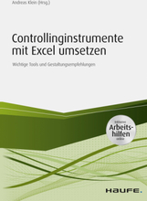 Controllinginstrumente mit Excel umsetzen - inkl. Arbeitshilfen online