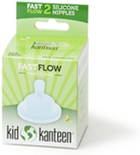 Kid Kanteen Baby Nipple Fast Flow 2 stk/pakke