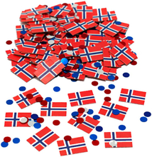 Konfetti Norska Flaggan