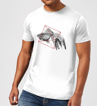 Florent Bodart Fish In Geometry Men's T-Shirt - White - 5XL