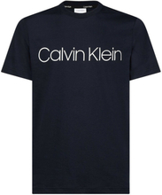 Navy Calvin Klein Clothing Calvin Klein Cotton Front Logo T-skjorte