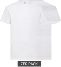7er Pack FRUIT OF THE LOOM Herren Rundhals-Shirt Baumwoll-T-Shirt 7933457 Weiß