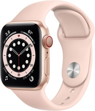 Apple Watch Series 6 Gps + Cellular, 40mm Gold Aluminium Case With Pink Sand Sport Band