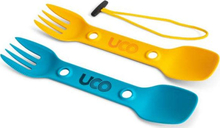 UCO Gear UCO Gear Utility Spork 2-pack With Cord As Gold / Sky Blue Serveringsutstyr 2-pack