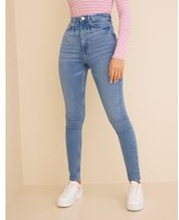 Pieces - High waisted jeans - Light Blue Denim - Pchighfive Flex Ultra High Lb Noos - Jeans