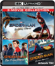 Spider-Man Triple: Home Coming, Far from Home & No Way Home - 4K Ultra HD (Includes Blu-ray)