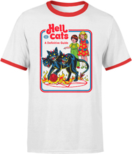 Hell Cats Men's Ringer T-Shirt - White/Red - M - White Red