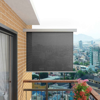 Sidemarkise for balkong multifunksjonell 150x200 cm - grå