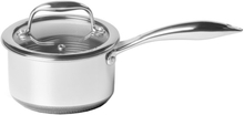 Hexclad - Hybrid kasserolle med lokk 1L sølv/svart
