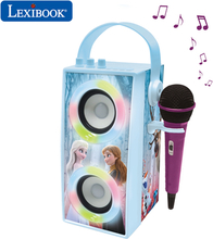 LEXIBOOK Disney Ice Queen Bærbar Bluetooth®-højttaler med mikrofon og fantastiske lyseffekter