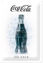 Plåtskylt Retro 20x30 cm / Coca-Cola - Ice cold