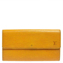 Pre-eid Tel Yellow Epi Leather Porte Tresor International Wallet