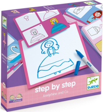 Step By Step - Josephine And Co Toys Creativity Drawing & Crafts Drawing Stati Ry Multi/mønstret Djeco*Betinget Tilbud