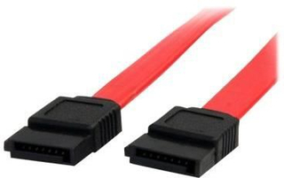 46 cm SATA-kabel - Serielt ATA-kabel i rødt - 60 cm SATA-kabel - Serielt ATA-kabel i rødt - SATA24