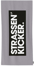 HERDING Velour badehåndklæde Street Kicker grå-sort 75 x 150 cm