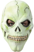 Grön Dödskalle som LYSER I MÖRKRET - Mask