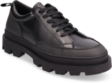 Tanner Leather Sneaker Low-top Sneakers Black Les Deux